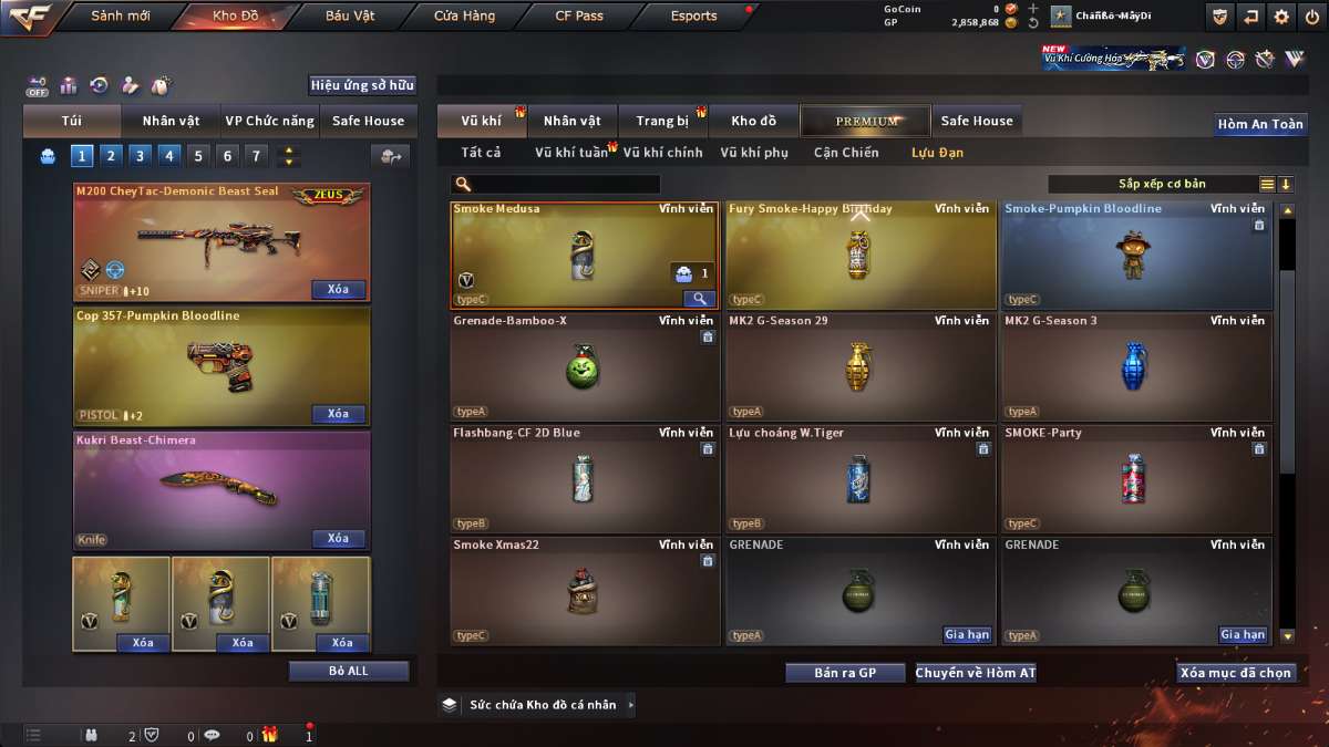 shop acc cf uy tin gia re